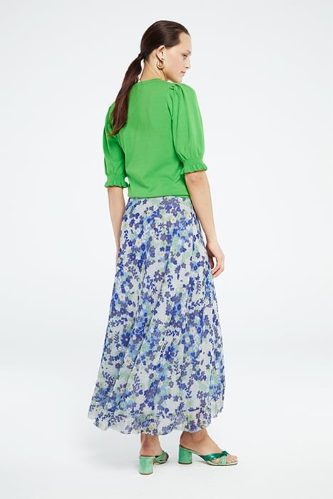BOBO FRILL SKIRT RIAD BLUE/HOLY GUACA 2