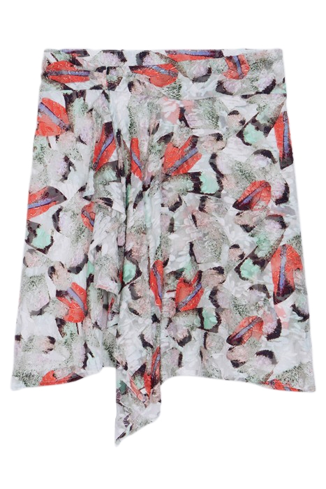 CARTIS MINI SKIRT IN MIXED GREEN 5