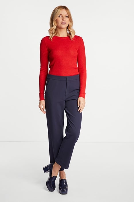 RIB L LONGSLEEVE RED SALSA 2