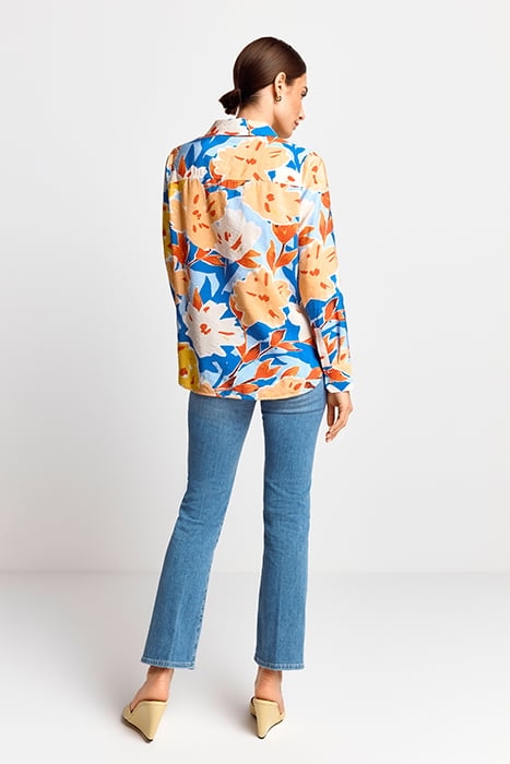 PRINTED BLOUSE AZZURE BLUE 3