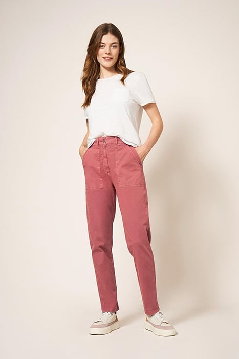 TWISTER CHINO TROUSER MID PLUM 2