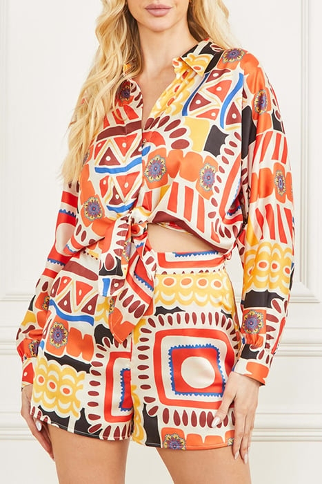 MARCIANO BY GUESS CARNIVALE TOP BLOUSE PRINT 1