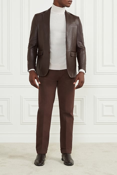 STEVE NOTCH BLAZER REG FIT CHOCOLATE BROWNIE 3