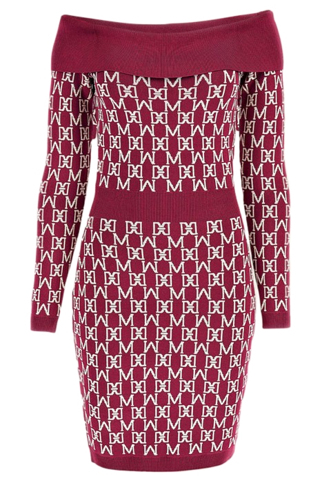 MARCIANO BY GUESS ANGELINA OFF SHOULDER DRESS ALL OVER JACQU 4