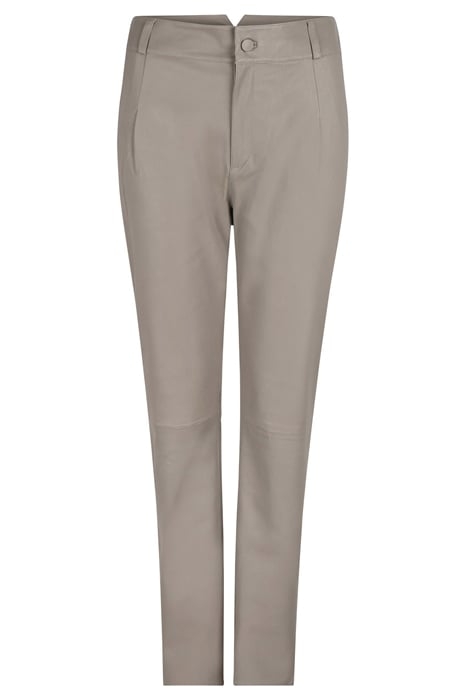 ANOUQ LEATHER PANTS STONE 1