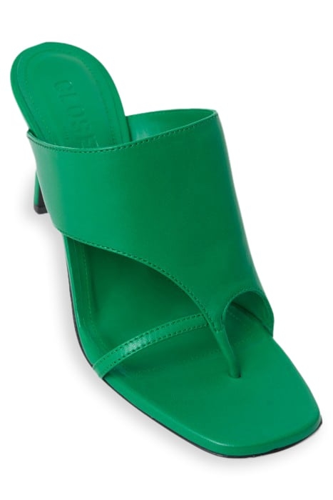 MULE SHOES EMERALD GREEN 5