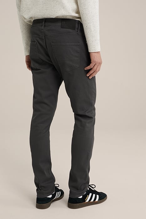 5POCKET MID WAIST DARK GREY 2