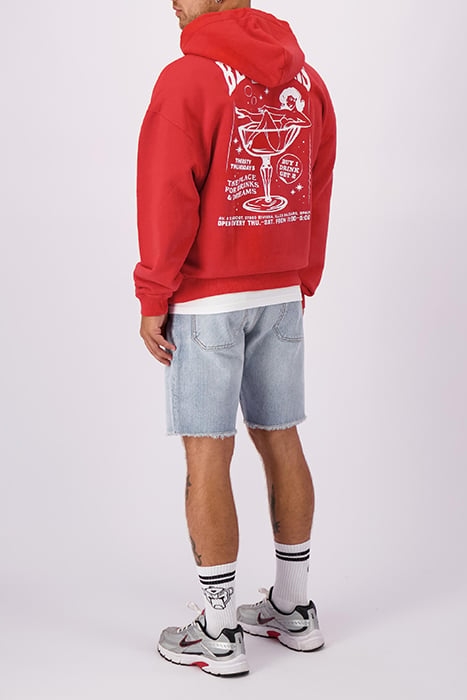 NIGHT CLUB HOODIE RED 4