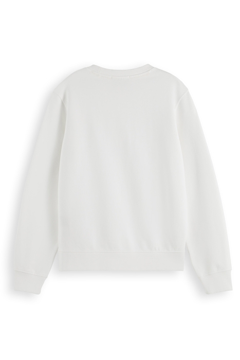 REGULAR FIT LEFT CHEST ARTWORK SWEATSHIRT WHITE 2