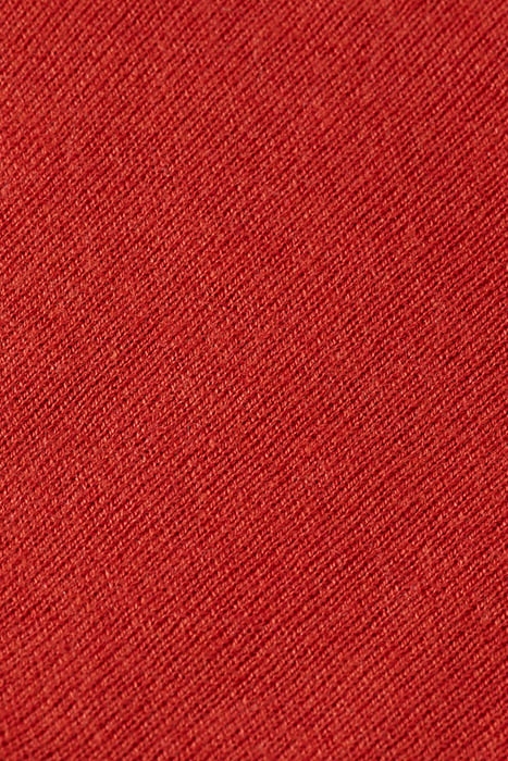 JACQUARD TRIM CREW NECK CARDIGAN RUSTIC CORAL 3