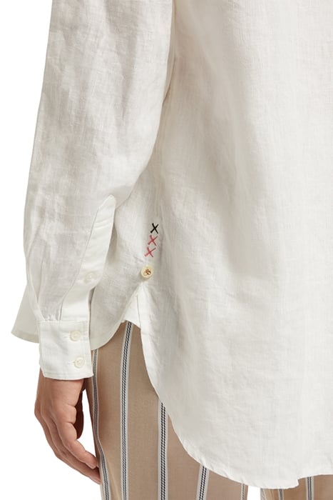 OVERSIZED LINEN FIT SHIRT WHITE 7