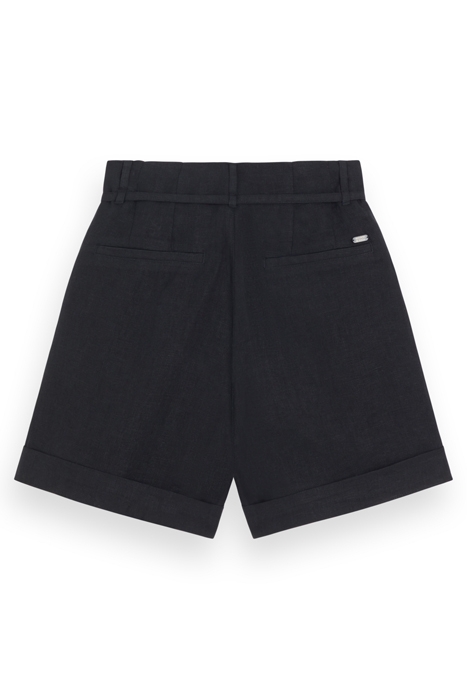 HIGH-RISE LINEN SHORT BLACK 4