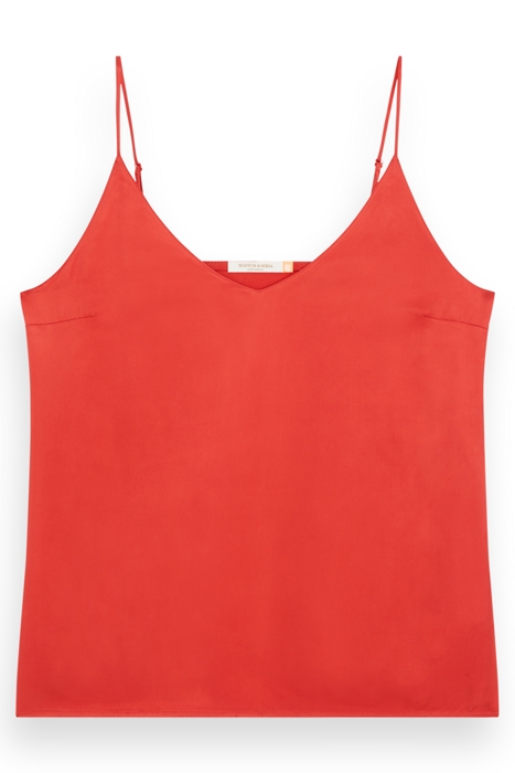 CAMISOLE WOVEN FRONT JERSEY BACK RUSTIC CORAL 1