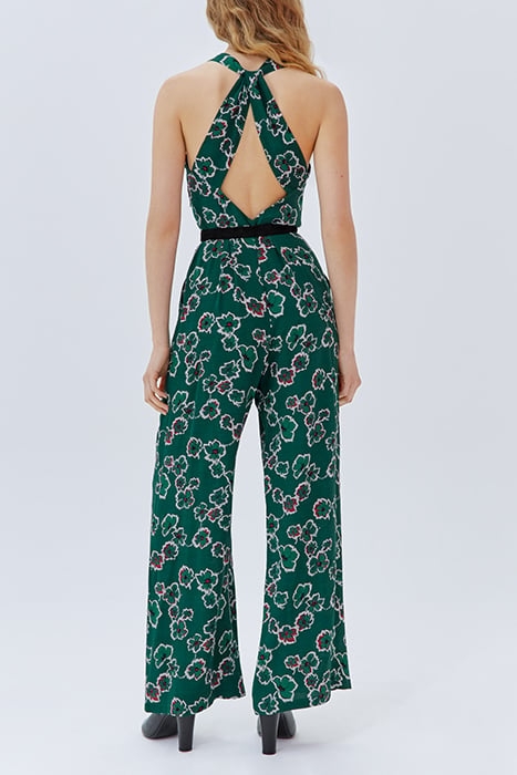 GREEN XL FLOWER PRINT JUMPSUIT 2