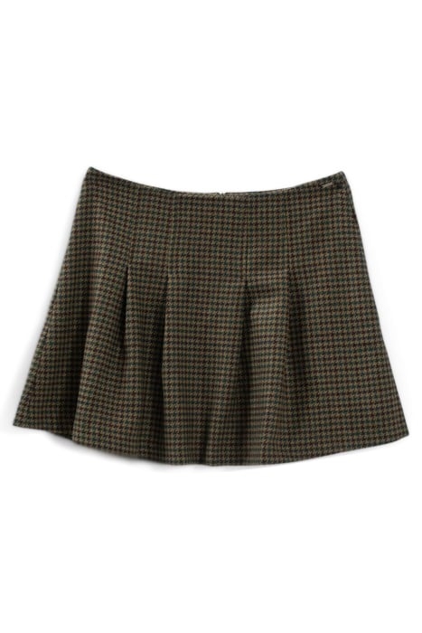 LICHEN CHECK MOTIF SKATER SKIRT 3