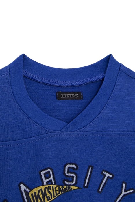 BOYS’ ELECTRIC BLUE BULLDOG IMAGE ORGANIC COTTON T-SHIRT 3