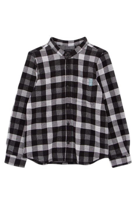 BOYS' BLACK CHECK SHIRT WITH DETACHABLE HOOD 3