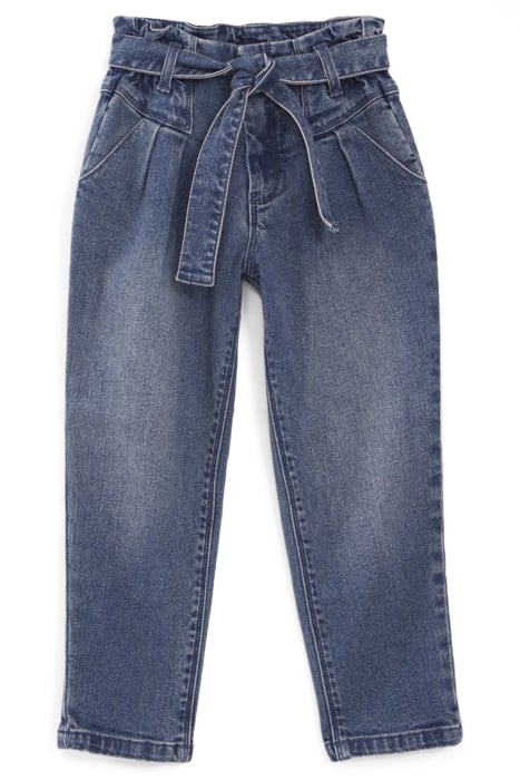 GIRLS’ BLUE WATERLESS BALLOON JEANS 1