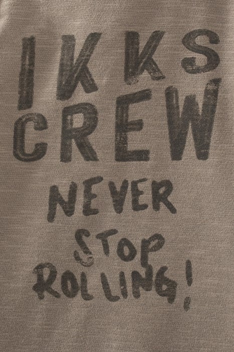 BABY BOYS' ORANGE CHECK SHIRT WITH PRINTED JERSEY BACK 5