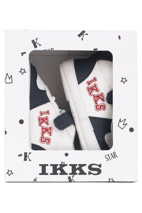 BABY BOYS’ NAVY AND WHITE VELCRO TRAINERS 6