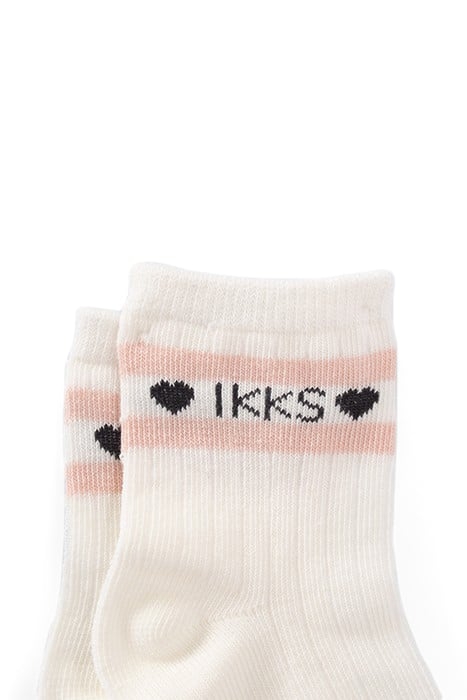 BABY GIRLS’ ECRU/PINK SOCKS 3