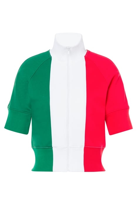 ITALIAN SLOGAN COTTON SWEATSHIRT MULTICOLOR 3