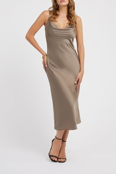 GUESS ECO AKILINA DRESS WALNUT SHELL 1