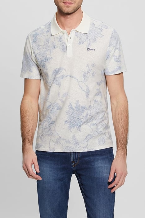 GUESS ECO SS ECO LINEN PORCELA SALT WHITE MULTI 1