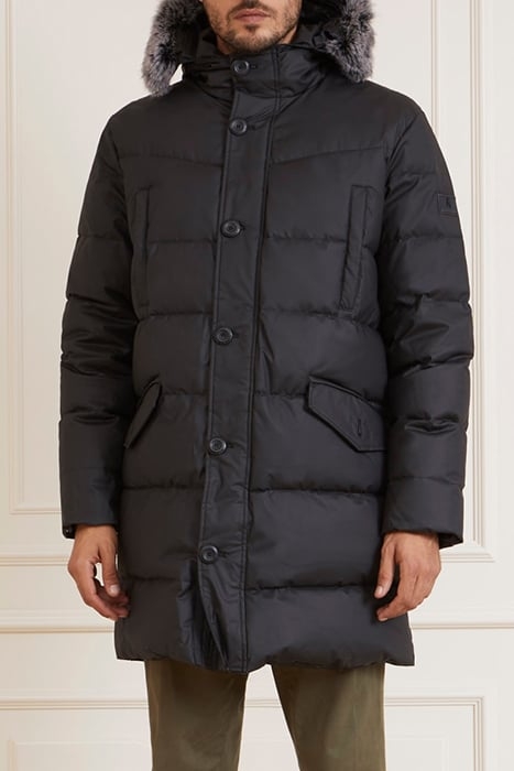 GUESS ECO REAL DOWN LONG JACKE JET BLACK A996 1