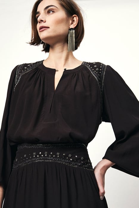 ZVI EMBELLISHED BLOUSE DARK GRAPE 4