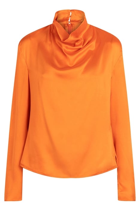 IPSUM SILK DRAPEY TOP SIGNAL ORANGE 3
