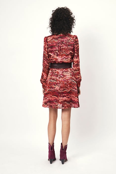 ODINE PRINTED MINI DRESS MULTICOLOUR 2