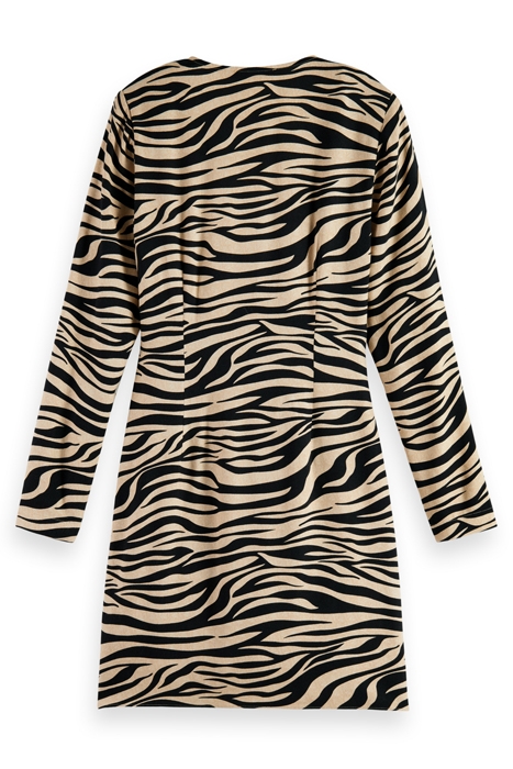 MINI DRESS WITH DRAPE DETAIL TIGER 2