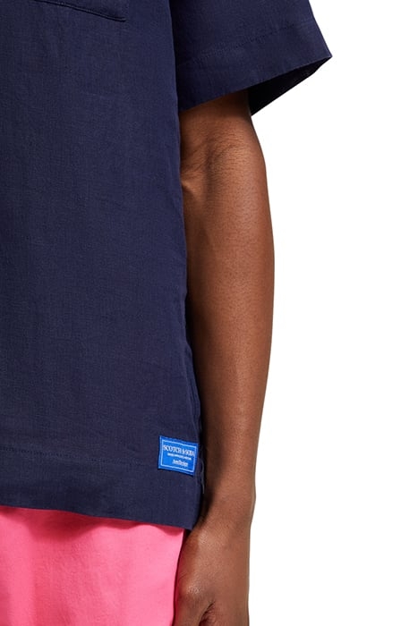 LINEN SHIRT NAVY 7
