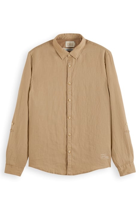 LINEN SHIRT WITH ROLL-UP SEASTONE 1