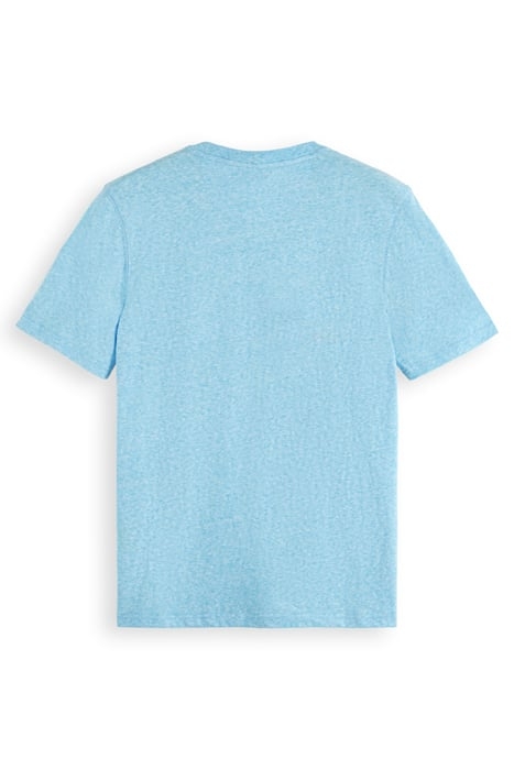 MELANGE LABEL T-SHIRT BLUE LAGOON 2