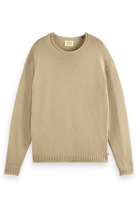 PULLOVER WITH ROLLED EDGES PEBBLE 4