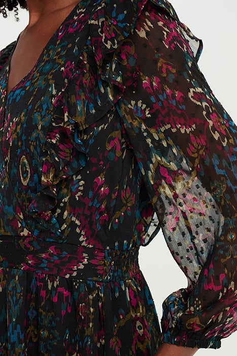 DRESS MID LENGTH BLACK 4