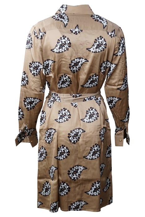 DRESS AVIGNON BEIGE WITH LEOPARD BEIGE 2