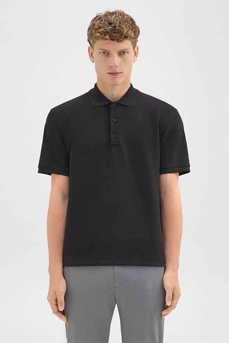 JOCELIN POLO SHIRT IN STUDIO KNIT JACQUARD BLACK 1