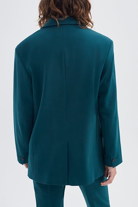 DUCK GREEN SUIT JACKET WITH PIN BADGE GREEN 2