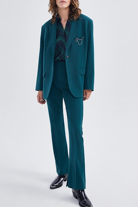 DUCK GREEN SUIT JACKET WITH PIN BADGE GREEN 3