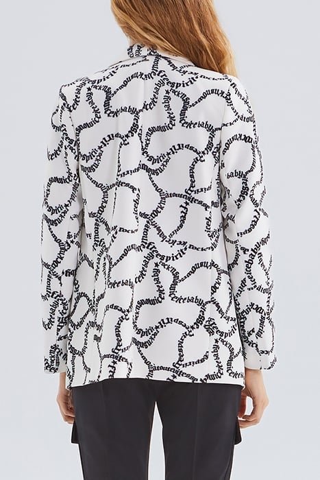 OFF-WHITE SUIT JACKET WITH LETTER PRINT OFF-WHITE 2