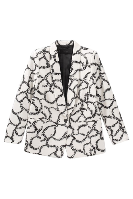 OFF-WHITE SUIT JACKET WITH LETTER PRINT OFF-WHITE 4