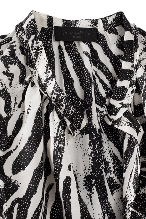 PURE EDITION- ECRU ZEBRA PRINT SHIRT OFF-WHITE 3