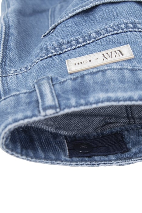 GIRLS’ BLUE COMBAT EXTRA WIDE LEG JEANS BLUE 6