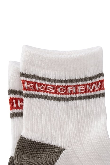 BABY BOYS' KHAKI/ECRU RIBBED SOCKS KHAKI 4