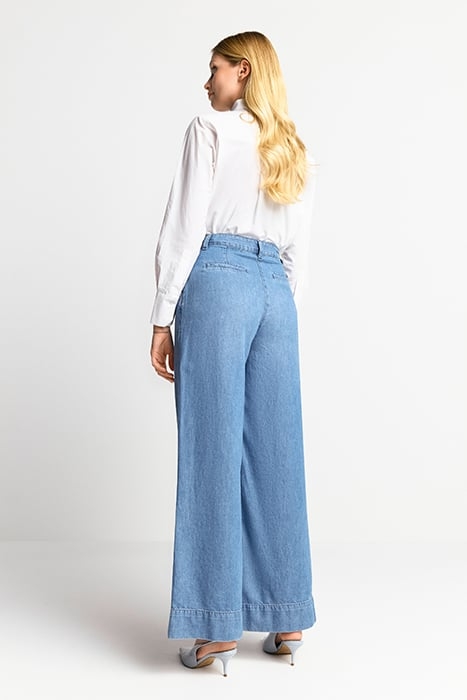 WIDE LEG DENIM PANTS ORCANIC + RECYCLED DENIM BLUE 3