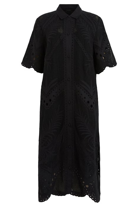 MERIA BRODERIE DRESS BLACK 3