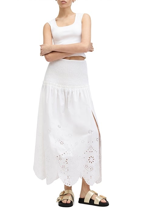 ALEX EMB SKIRT OFF WHITE 5